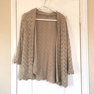 Knit beige cardigan